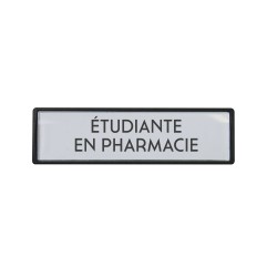 Badge luxe Etudiante en pharmacie