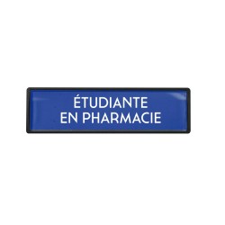 Badge luxe Etudiante en pharmacie