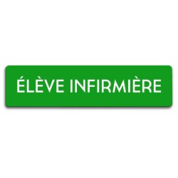 Badge Elève Infirmière rectangulaire