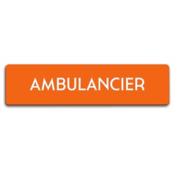 Badge Ambulancier rectangulaire