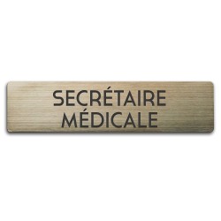 Badge Secrétaire Médicale rectangulaire