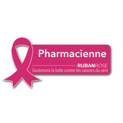 Badge Pharmacienne spécial Octobre Rose