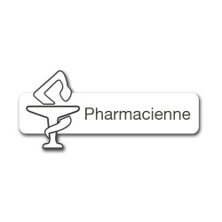 Badge Pharmacienne avec caducée