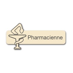 Badge Pharmacienne avec caducée