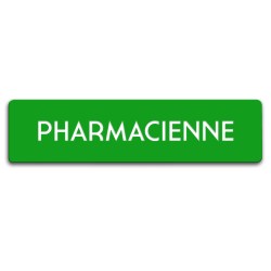 Badge Pharmacienne rectangulaire