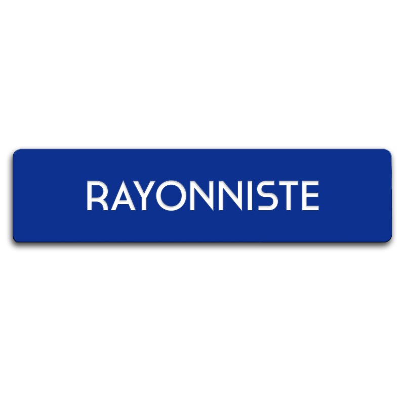 Badge Rayonniste rectangulaire