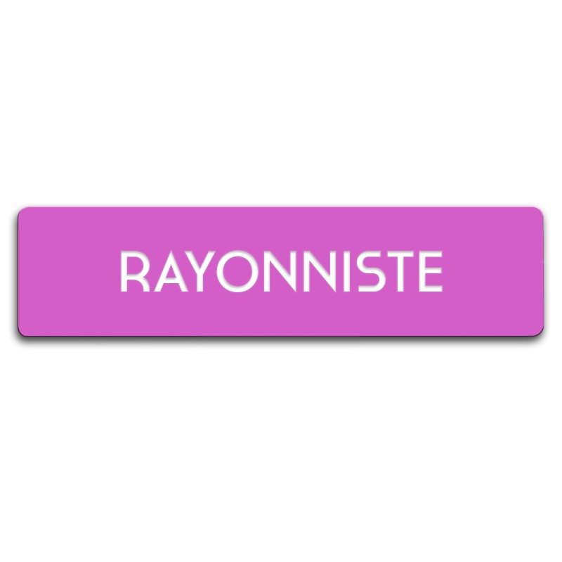 Badge Rayonniste rectangulaire