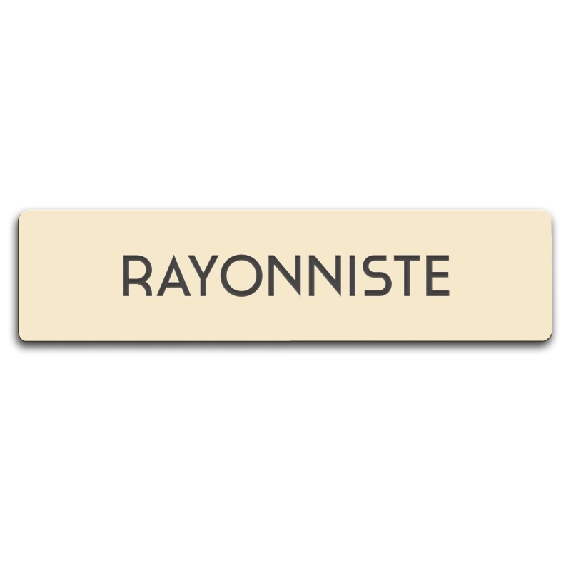 Badge Rayonniste rectangulaire