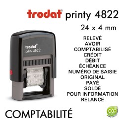 TAMPON TEXTE PRINTY 4822 35*4MM