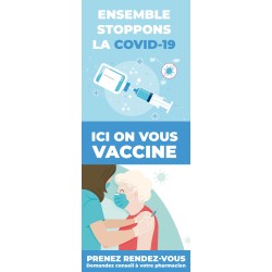 Kakémono de vitrine - Vaccination COVID-19 - 1