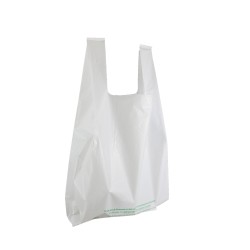 Sacs plastique blanc 20L - format 37x54x7 cm