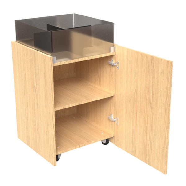 Soldeur en bois avec rangements