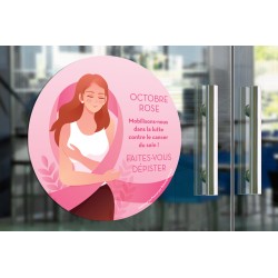 Sticker "Octobre rose" -...