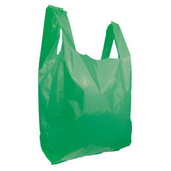 Sac en plastique PEBD couleur vert foncé