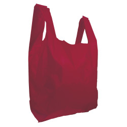 Sac en plastique PEBD couleur lie de vin