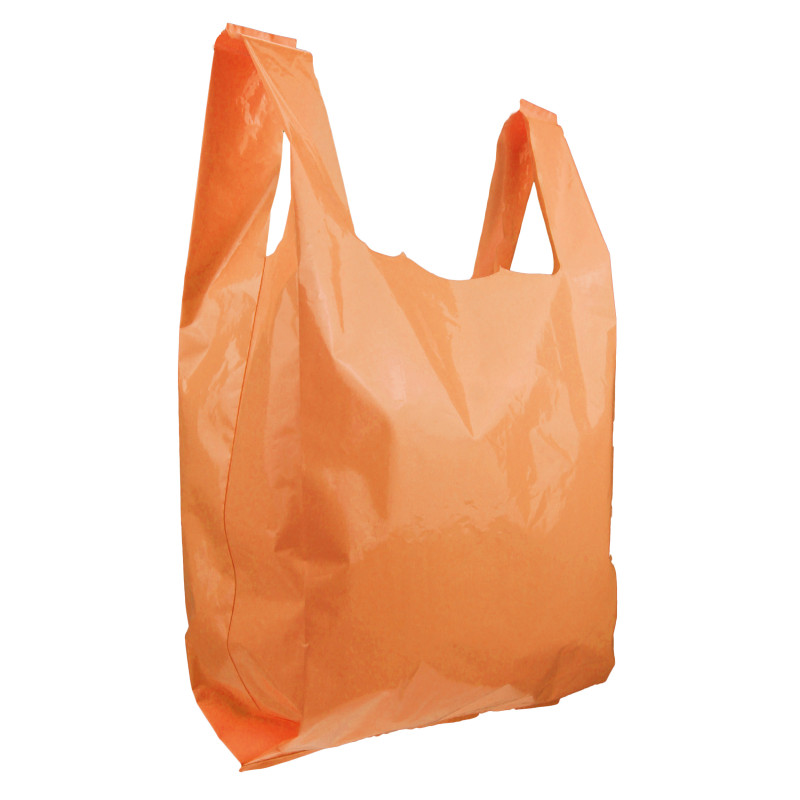 Sac en plastique PEBD couleur orange