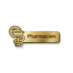 Badge Pharmacien avec caducée