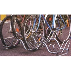 Râtelier range vélos 5 places sur 2 niveaux - longueur 120 cm