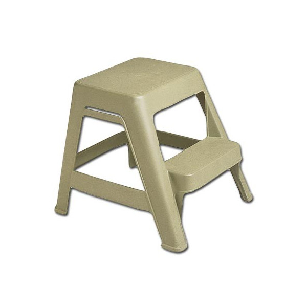 MARCHE PIED MONOBLOC  PLASTIQUE SIMPLE ACCES 2 MARCHES 0m42
