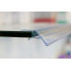 lineaire porte prix profile pince 1000x20mm (lot de 10)