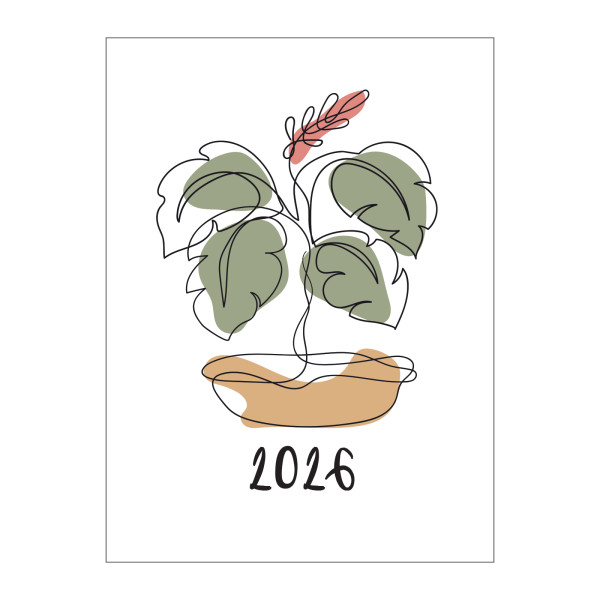 Esquisse végétal - Calendrier de poche - Collection 2026