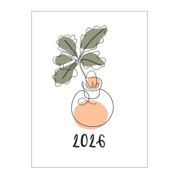 Esquisse végétal - Calendrier de poche - Collection 2026