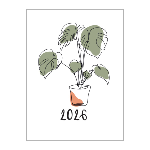 Esquisse végétal - Calendrier de poche - Collection 2026
