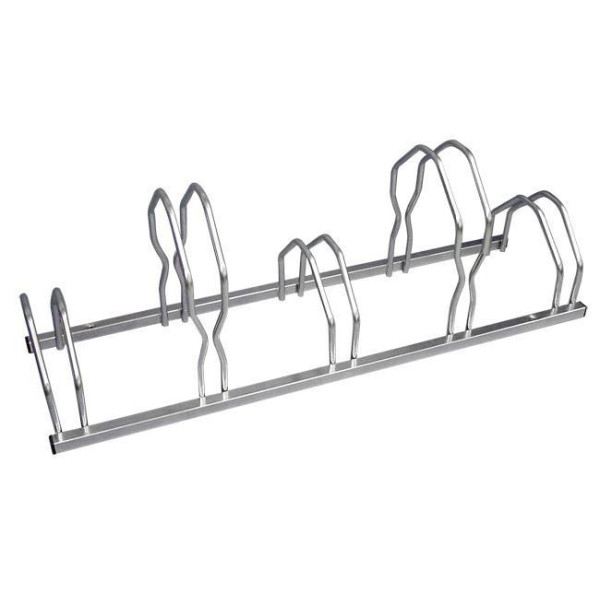 Râtelier range vélos 5 places sur 2 niveaux - longueur 160 cm