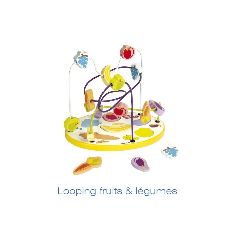 Boulier puzzle fruits & legume 250x175x210mm