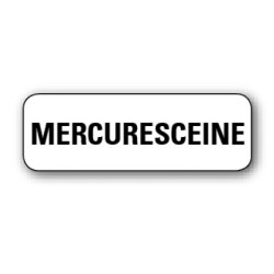 Etiquette pharmacie 35,6x16,9mm "mercuresceine" par 720
