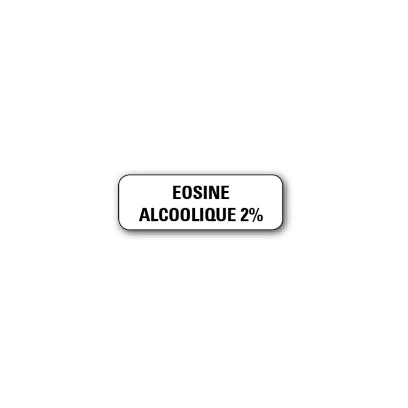 720 ETIQUETTES 38*13MM IMP "EOSINE ALCOOLIQUE 2%"