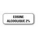 720 ETIQUETTES 38*13MM IMP "EOSINE ALCOOLIQUE 2%"