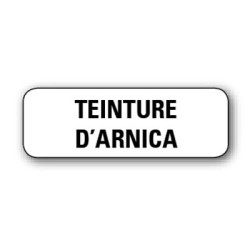 Etiquette pharmacie 35,6x16,9mm "teinture d'arnica" par 720