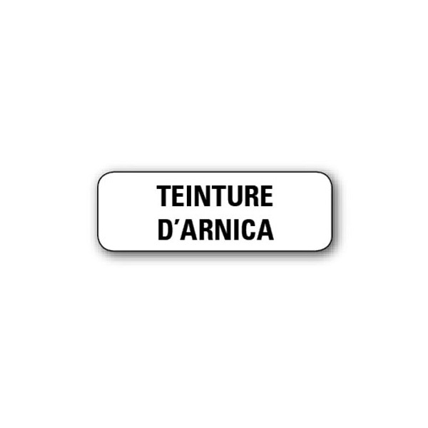720 ETIQUETTES 38*13MM IMP "TEINTURE D'ARNICA"