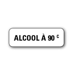 720 ETIQUETTES 38*13MM IMP "ALCOOL A 90Â°"