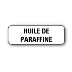 720 ETIQUETTES 38*13MM IMP "HUILE DE PARAFINE"