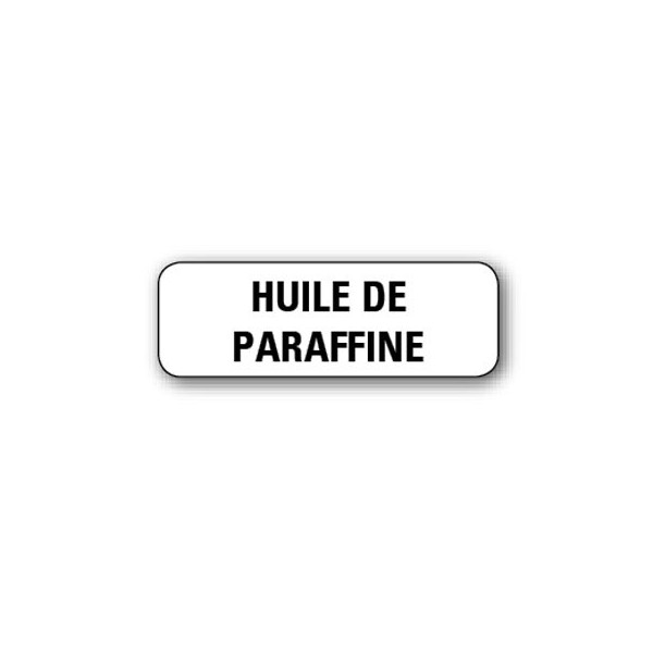 720 ETIQUETTES 38*13MM IMP "HUILE DE PARAFINE"