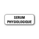 720 ETIQUETTES 38*13MM IMP "SERUM PHYSIOLOGIQUE"