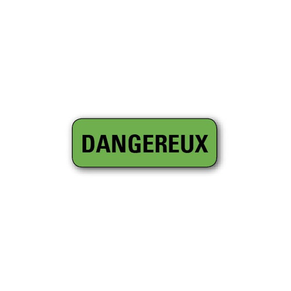 720 ETIQUETTES 38*13MM IMP "DANGEREUX"