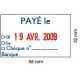 Tampon Dateur Trodat Métal line 5460L10 Payé le../Banque (56x32mm)