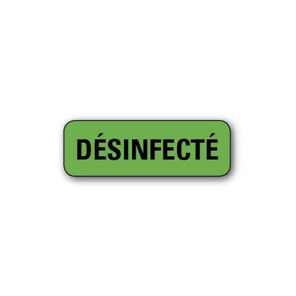 720 ETIQUETTES 38*13MM IMP "DESINFECTE"
