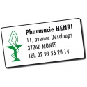 Etiquette Pharmacie personnalisée 48,5x25,4mm Par 500