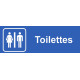 plaque acrylique securite 150x40mm toilettes