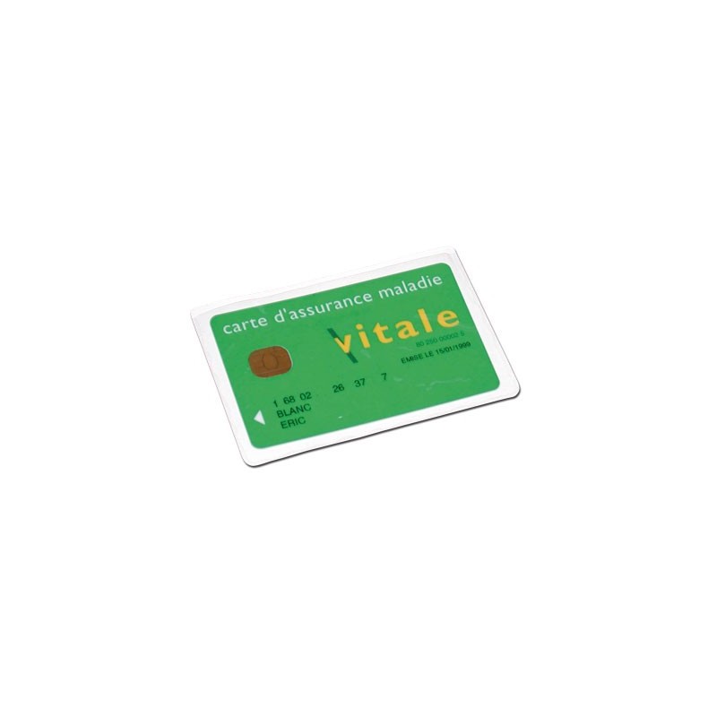 Porte-carte Vitale PVC ECO - 1 poche - Non personnalisé