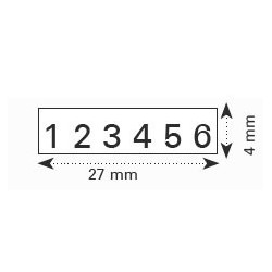 NUMEROTEUR PRINTY 4846 27*4MM