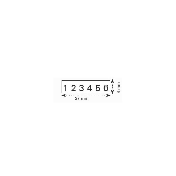 NUMEROTEUR PRINTY 4846 27*4MM