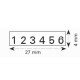 NUMEROTEUR PRINTY 4846 27*4MM