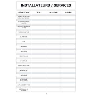 Registre Des Controles Techniques De Securite Format A4 60 Pages