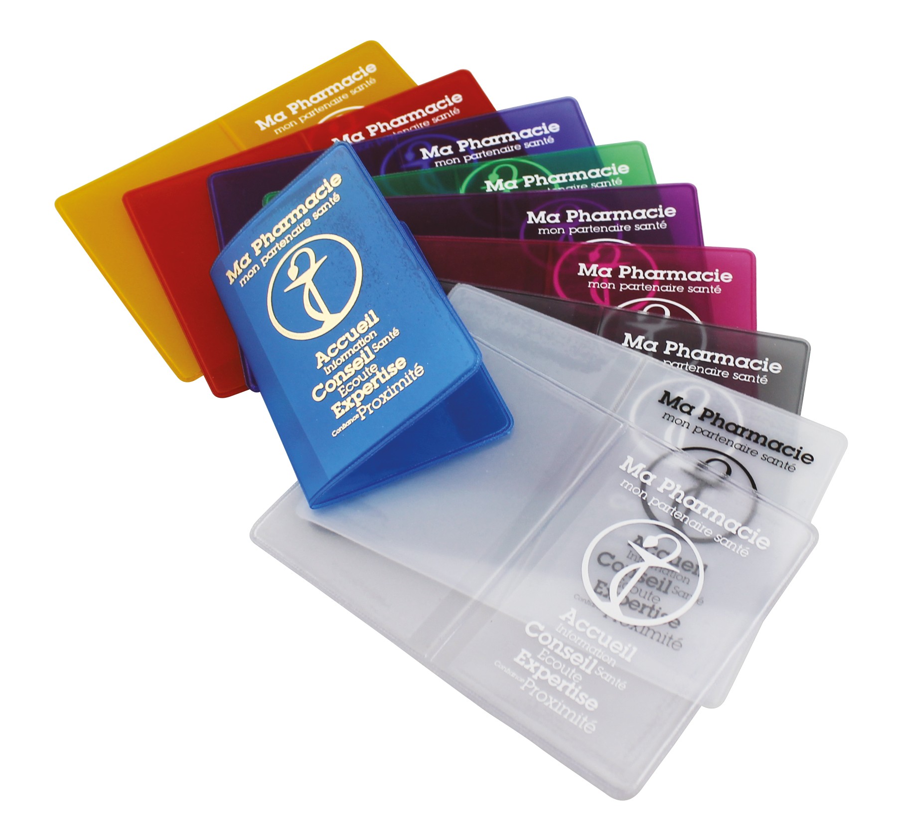 Cartes en PVC avec 6 poches pour personnalisé avec votre logo