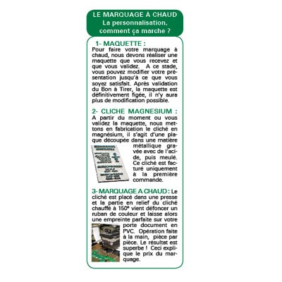 Porte carte vitale PVC gris anthracite - Personnalisable